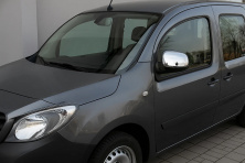 Накладки на дзеркала (2 шт, нерж.) OmsaLine - Італійська нержавійка Mercedes Citan 2013-2021 рр.
