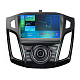 Штатна магнітола 2K Torssen Ford Focus 12-17 чорний глянець з кнопками TOP F96128 4G Carplay DSP