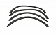 Накладки на арки (1995-2003, 4 шт, чорні, ABS) для Citroen Jumpy рр