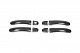 Накладки на ручки (натуральний карбон) 4 ручки для Volkswagen Caddy 2004-2010 рр