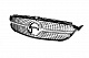 Передня решітка Diamond Silver (для Avantgarde/AMG-Line/C43 AMG) 2018-2026, без камери для Mercedes C-class W205 рр