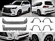 Комплект обвісів (Wald) Під фарбування для Lexus LX570/450d 2008-2022 рр