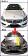 Комплект обвісів з повним заднім бампером (дизайн Black Mamba C63GT) для Mercedes C-class W205 2014-2021 рр