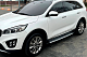 Бокові пороги BMW style (2 шт) для Kia Sorento III UM 2014-2020 рр
